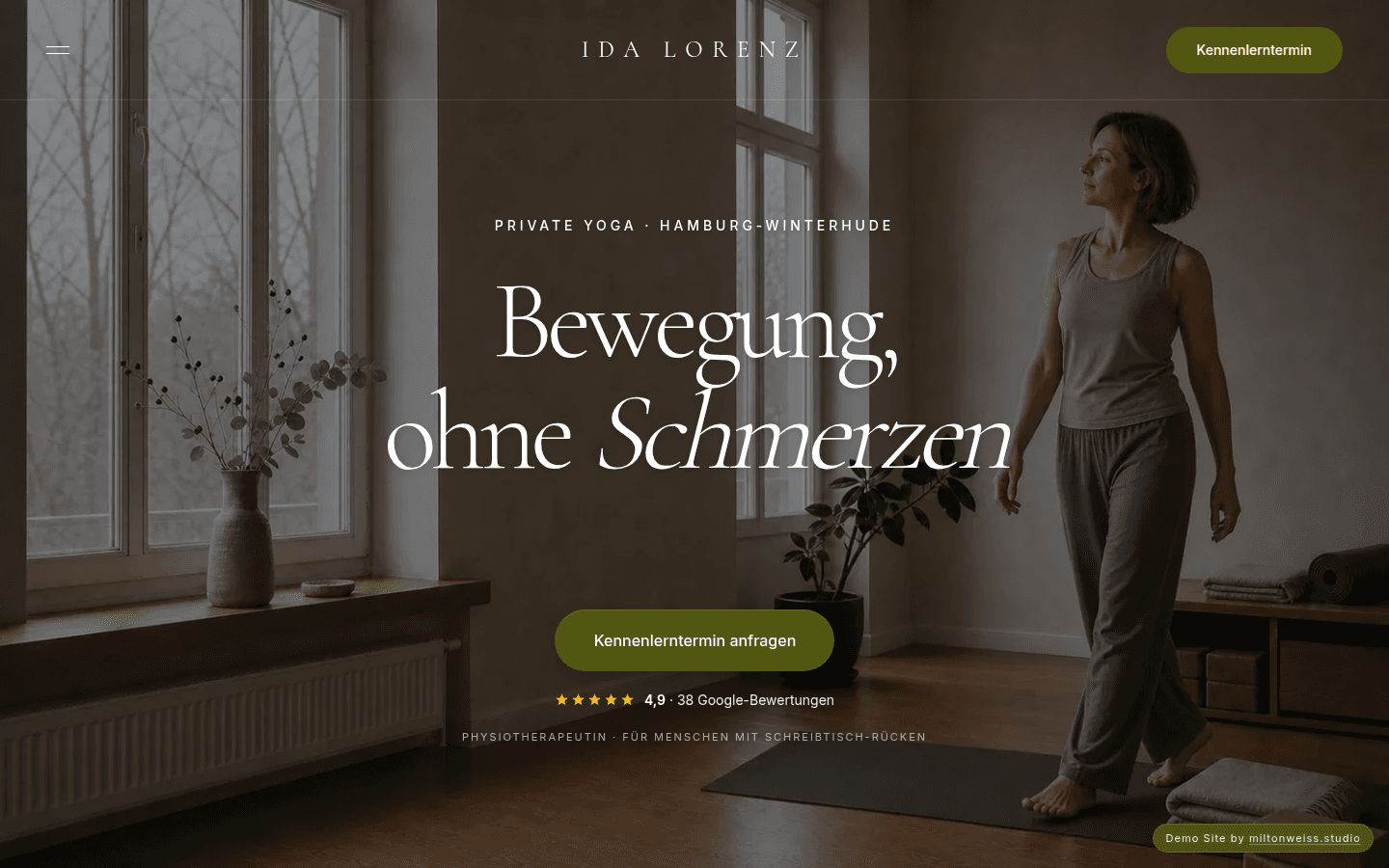 Website-Screenshot: Ida Lorenz
